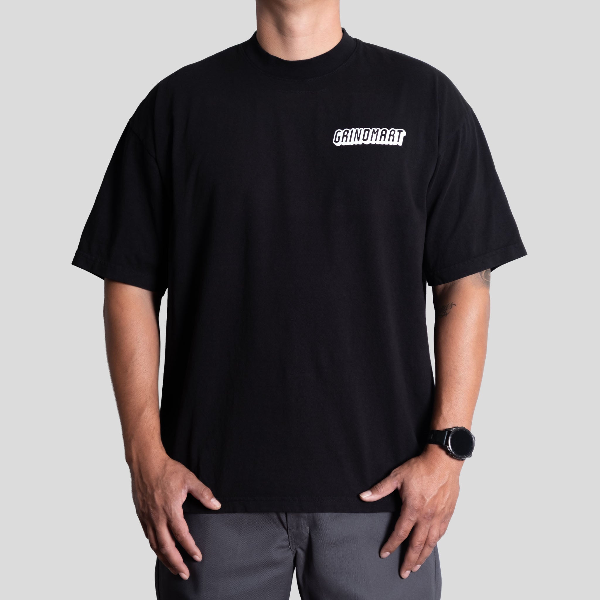 GRINDMART 6.5 oz Heavyweight Garment-Dyed T Shirt