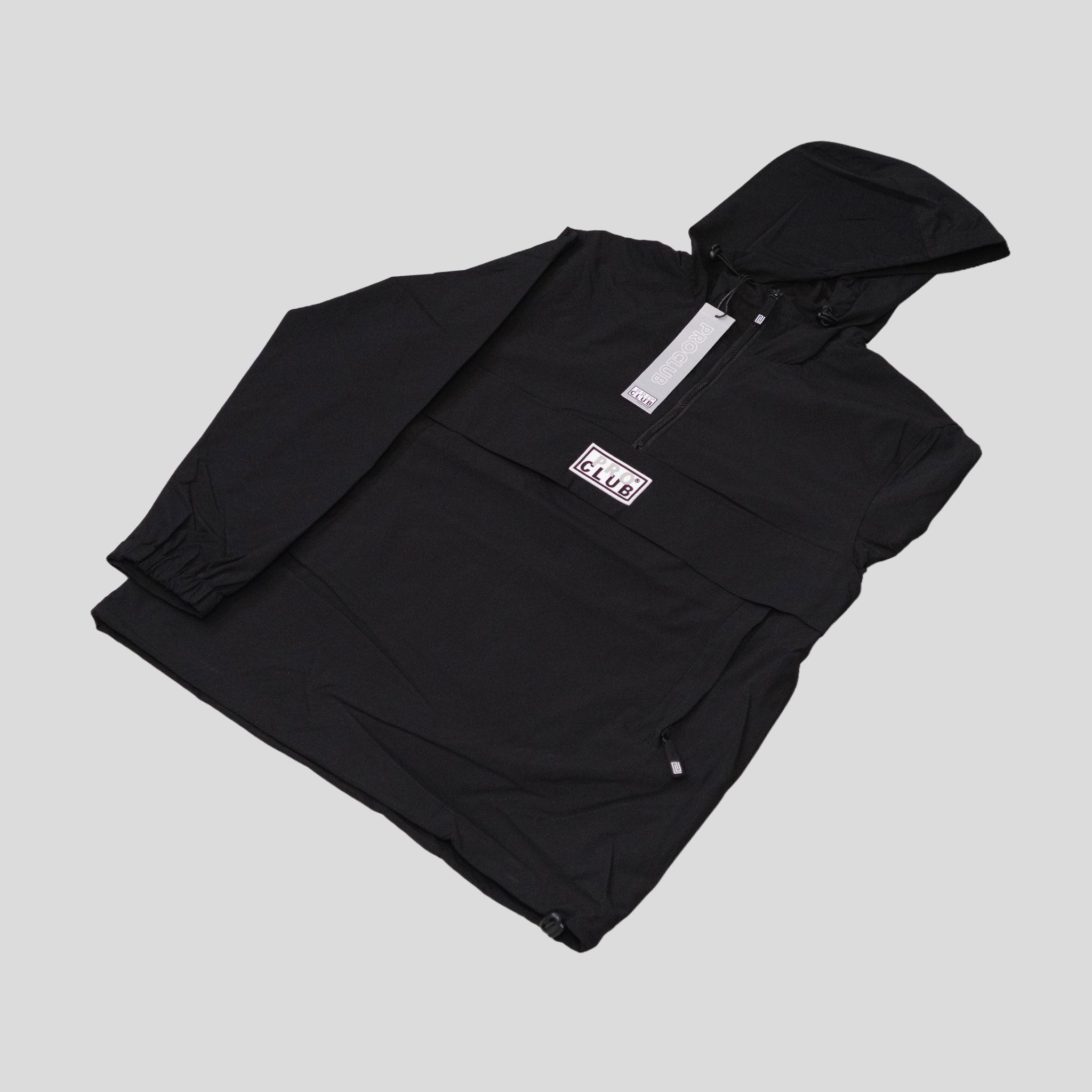 Pro Club Nylon Hooded Pullover Anorak Jacket